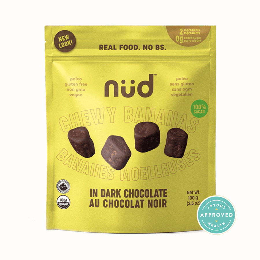 Nud Chocolate Covered Chewy Bananas, 100g