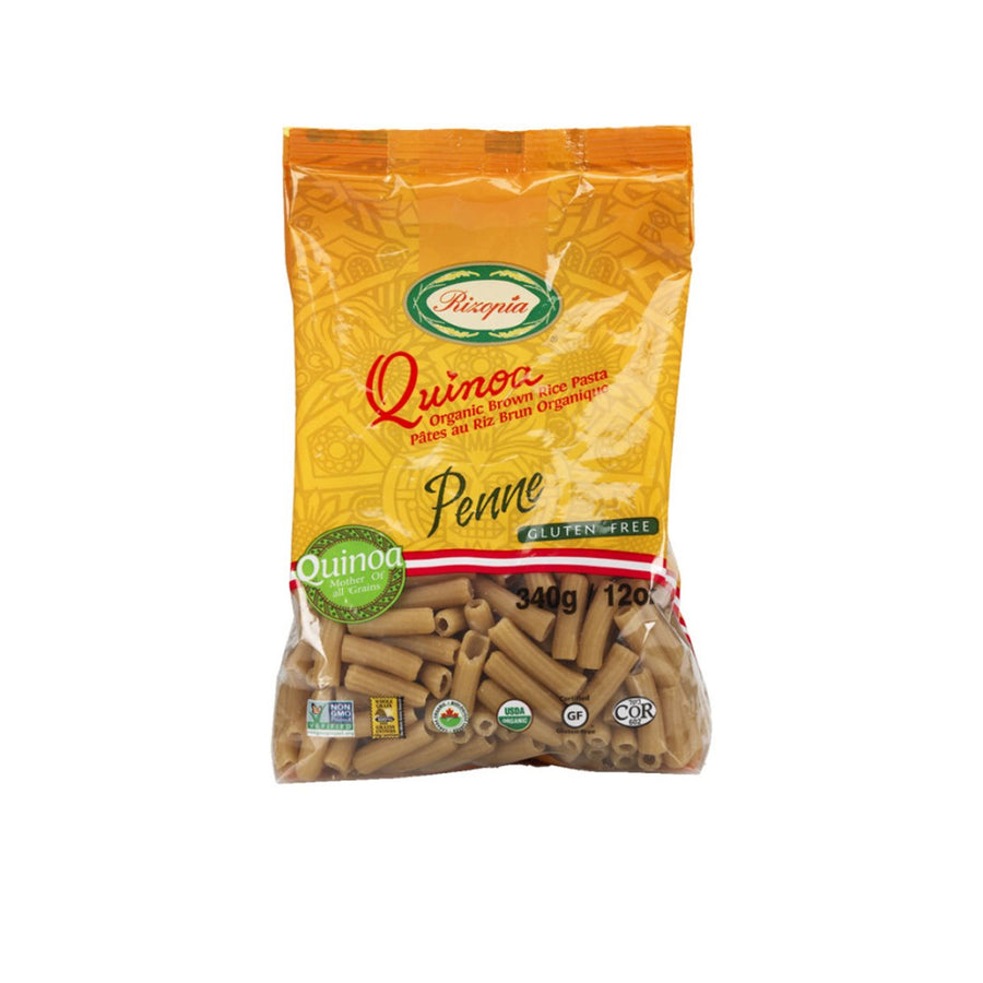 Rizopia Organic Brown Rice & Quinoa Penne, 340g