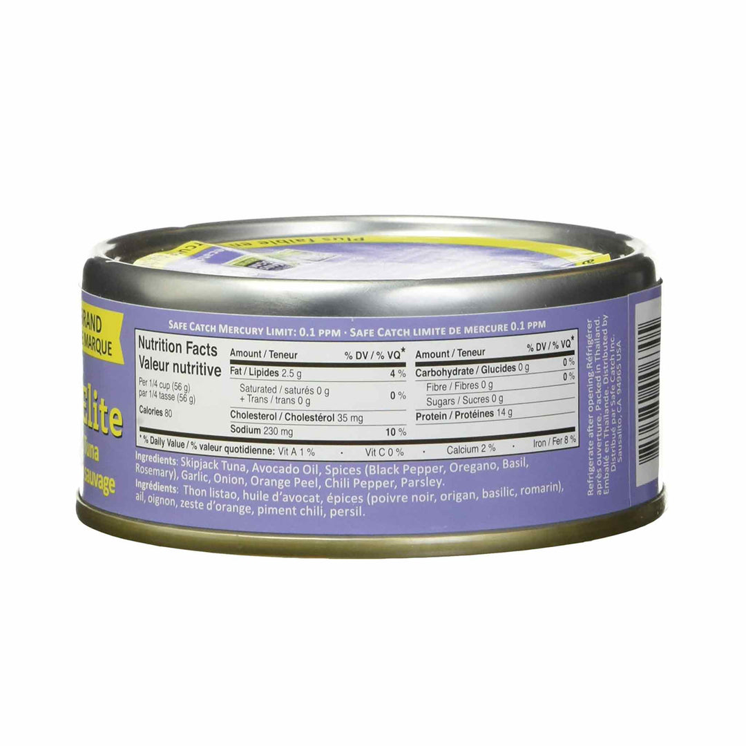 Safe Catch Elite Wild Tuna - Garlic Herb, 142g – Rise Market
