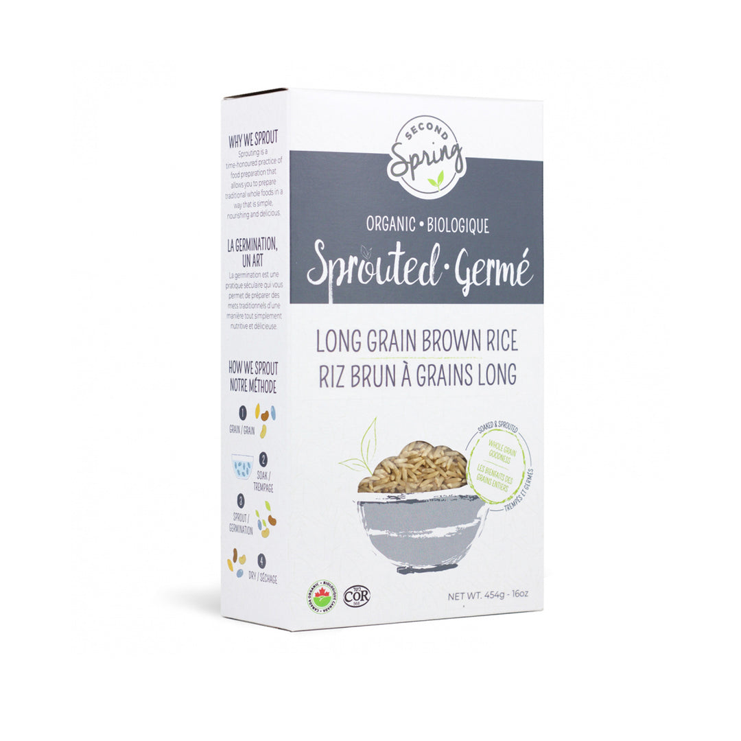 Second Spring Organic Sprouted Long Grain Brown Rice, 454g