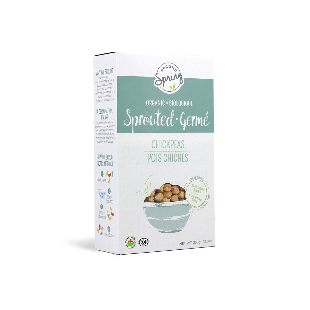 Second Spring Organic Sprouted Chickpeas, 350g