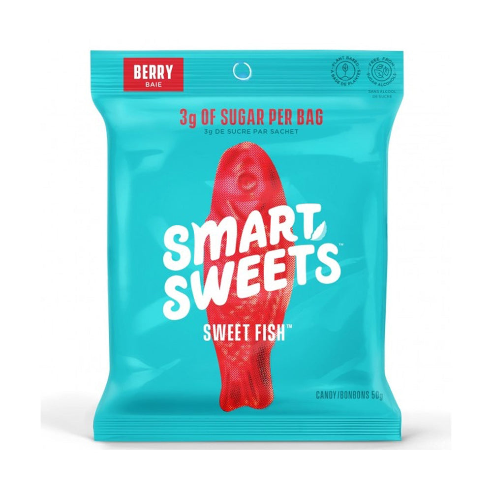 SmartSweets Low Sugar Berry Sweet Fish Candies, 5x50g