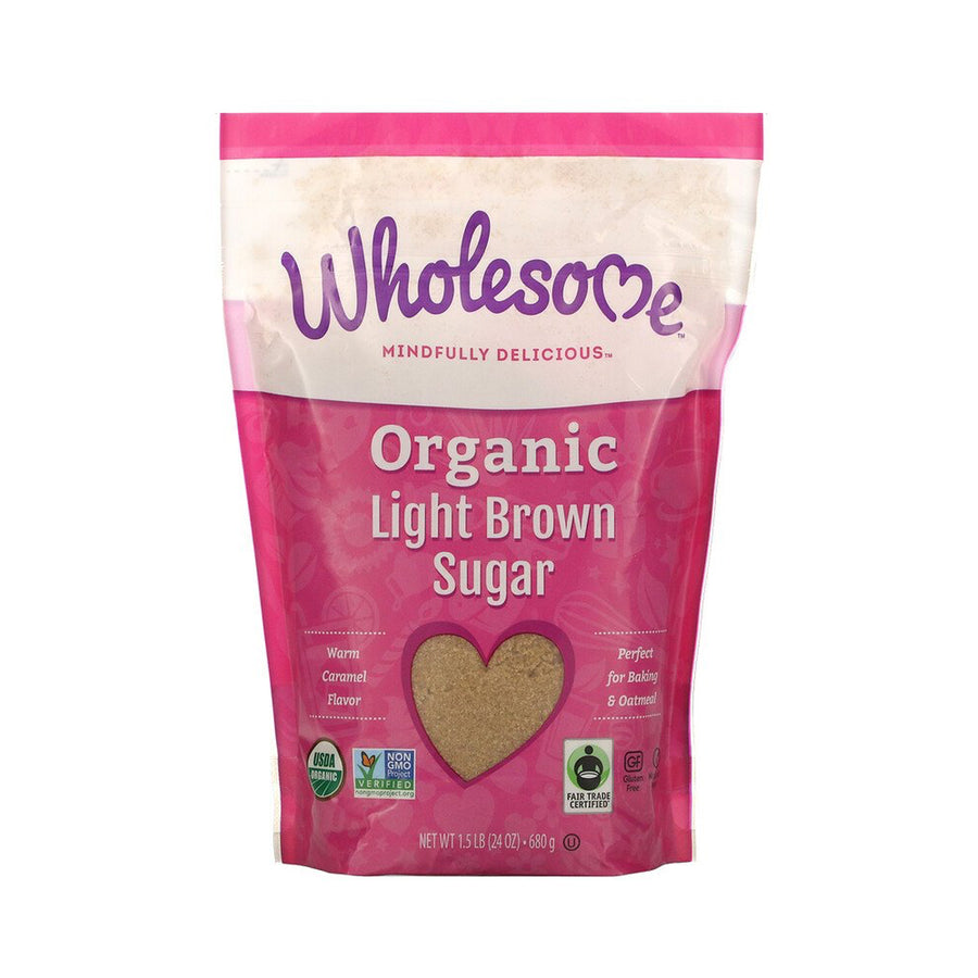 Wholesome Organic Light Brown Sugar, 680g