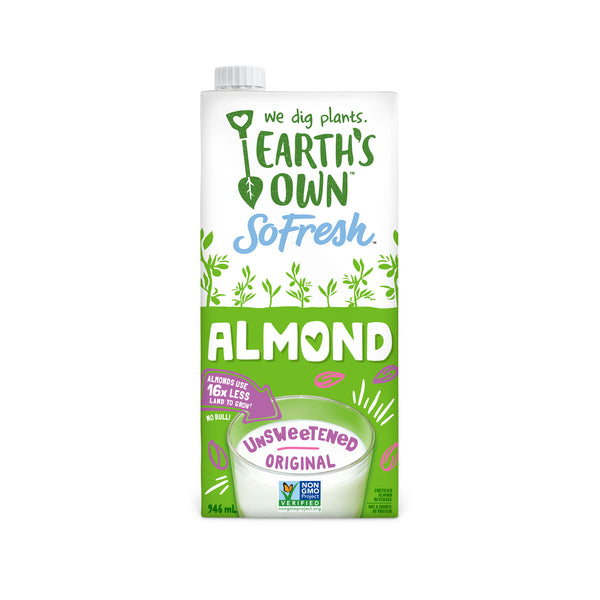 Earth's Own Unsweetened Almond Milk, 946ml