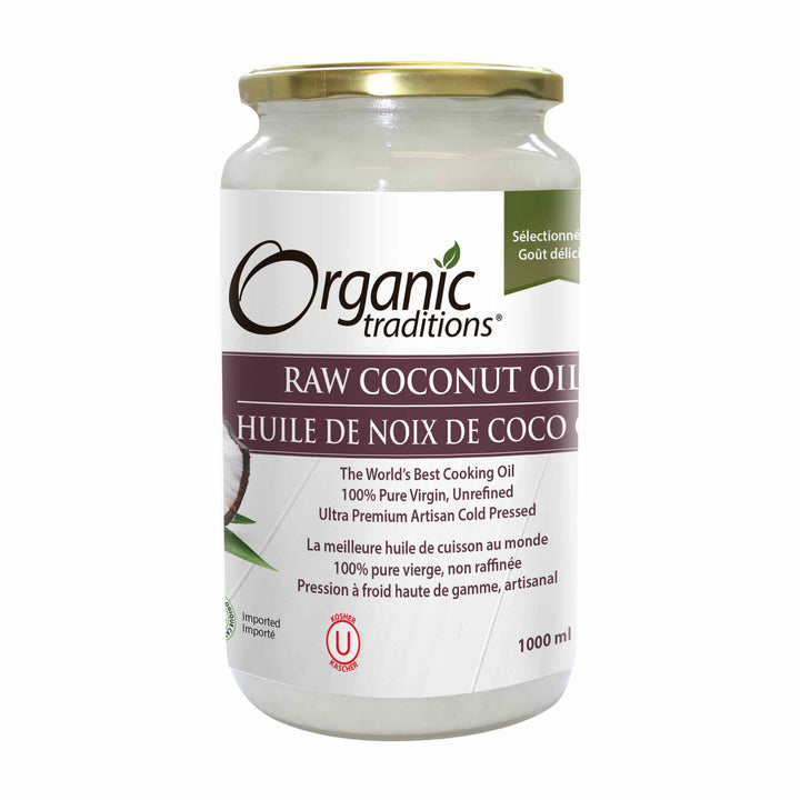 Organic Traditions Organic Raw Coconut Oil, 1000ml