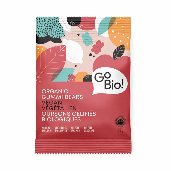 GoBio Organic & Vegan Gummi Bears, 75g