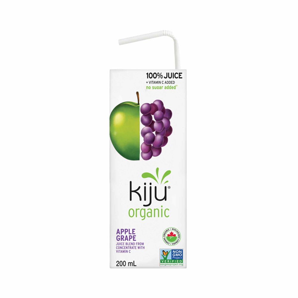 Kiju Organic Apple Grape Juice, 4x200ml