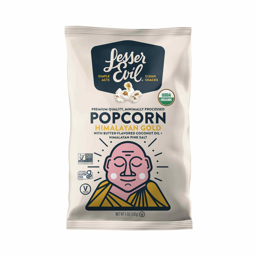 Lesser Evil Himalayan Gold Organic Popcorn, 142g