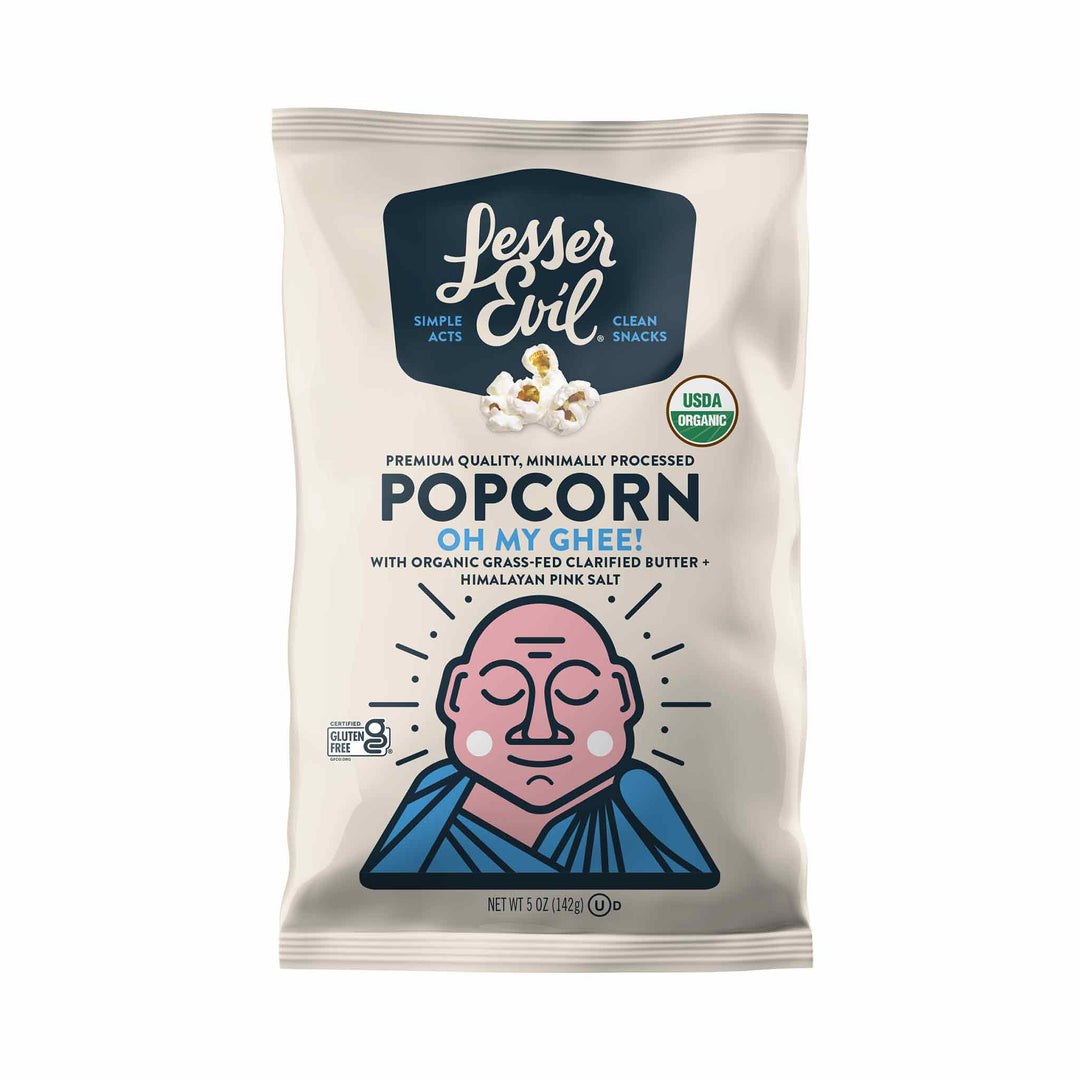 Lesser Evil Oh-My-Ghee Organic Popcorn, 142g