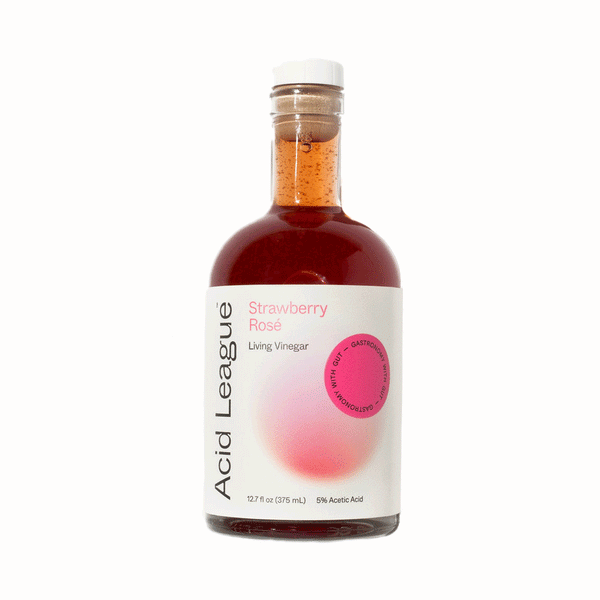 Acid League Strawberry Rosé Living Vinegar, 375ml