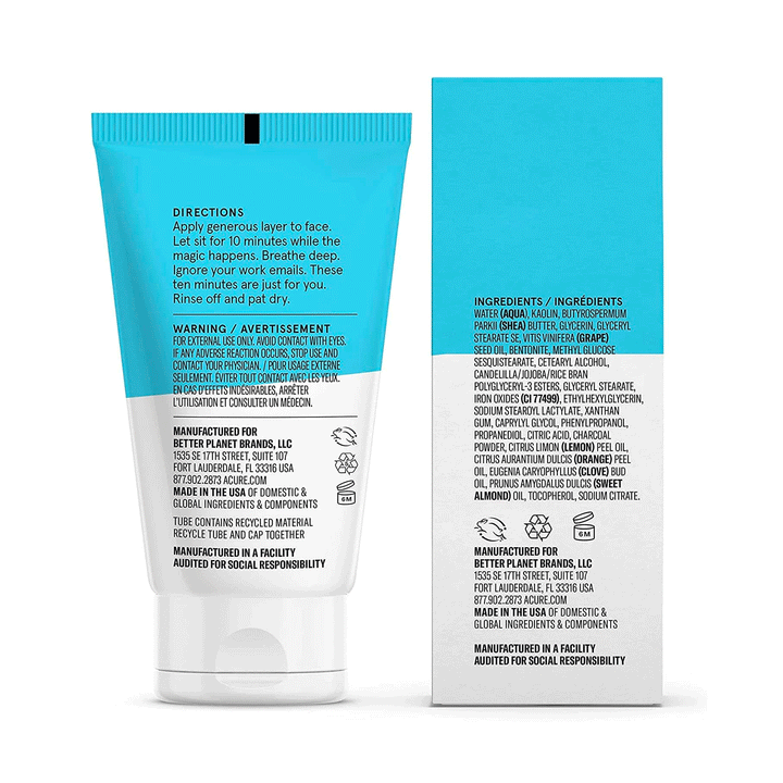 Acure Incredibly Clear Charcoal Lemonade Mask, 50ml