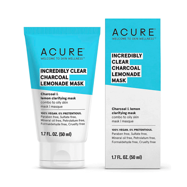 Acure Incredibly Clear Charcoal Lemonade Mask, 50ml
