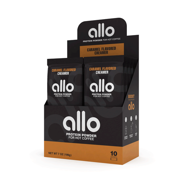 Allo Protein Powder Creamer - Caramel, 10 Packets (200g)