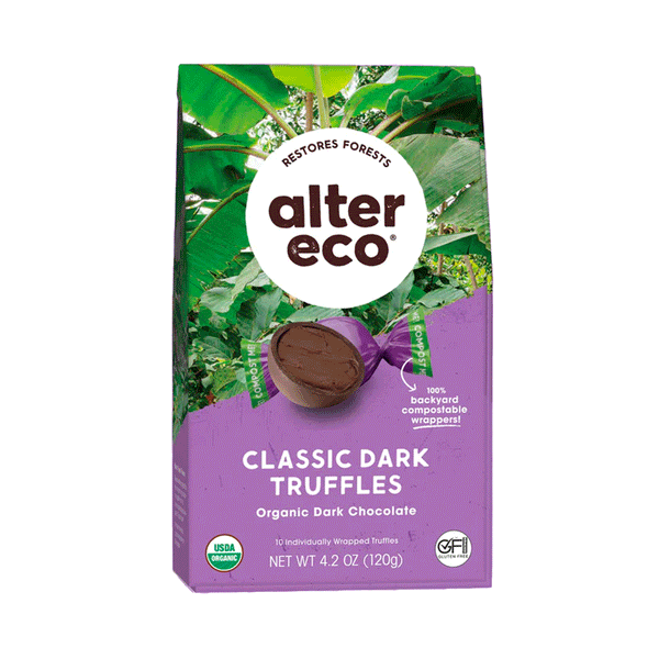 Alter Eco Organic Classic Dark Truffles (58% Cacao), 120g