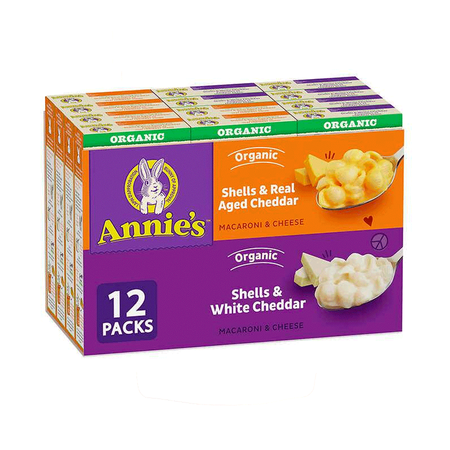 Annie's Organic Mac & Cheese Variety Pack, 12x170g
