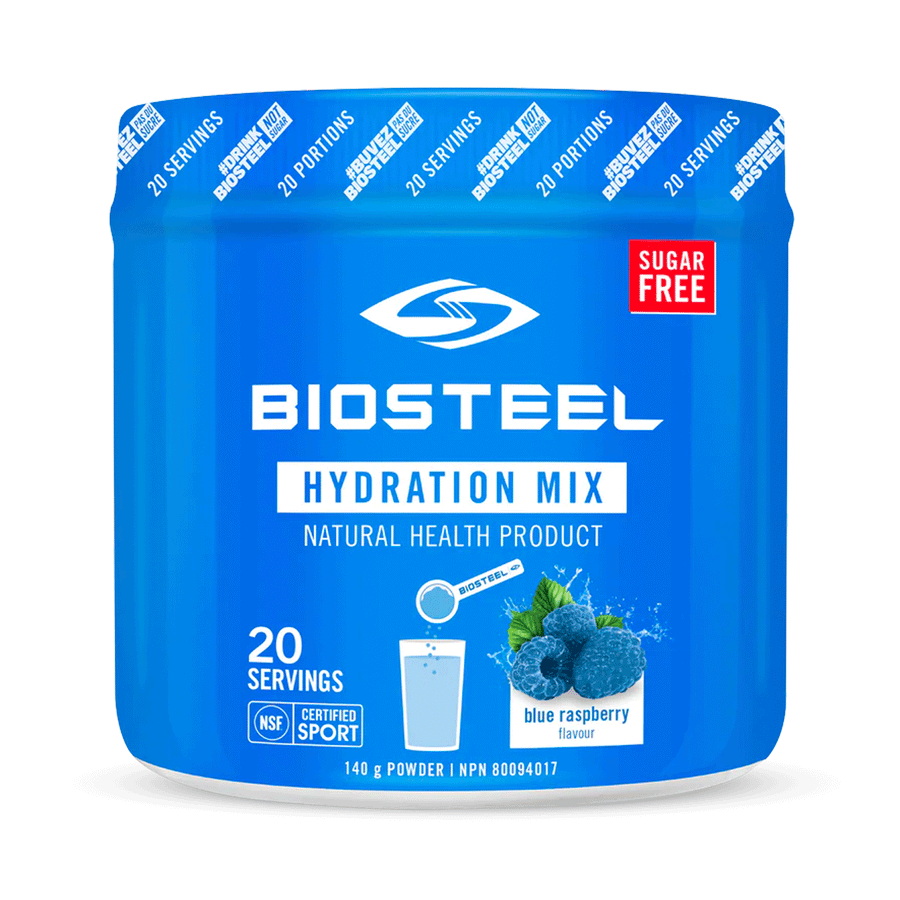 BioSteel Hydration Mix Blue Raspberry, 140g Tub