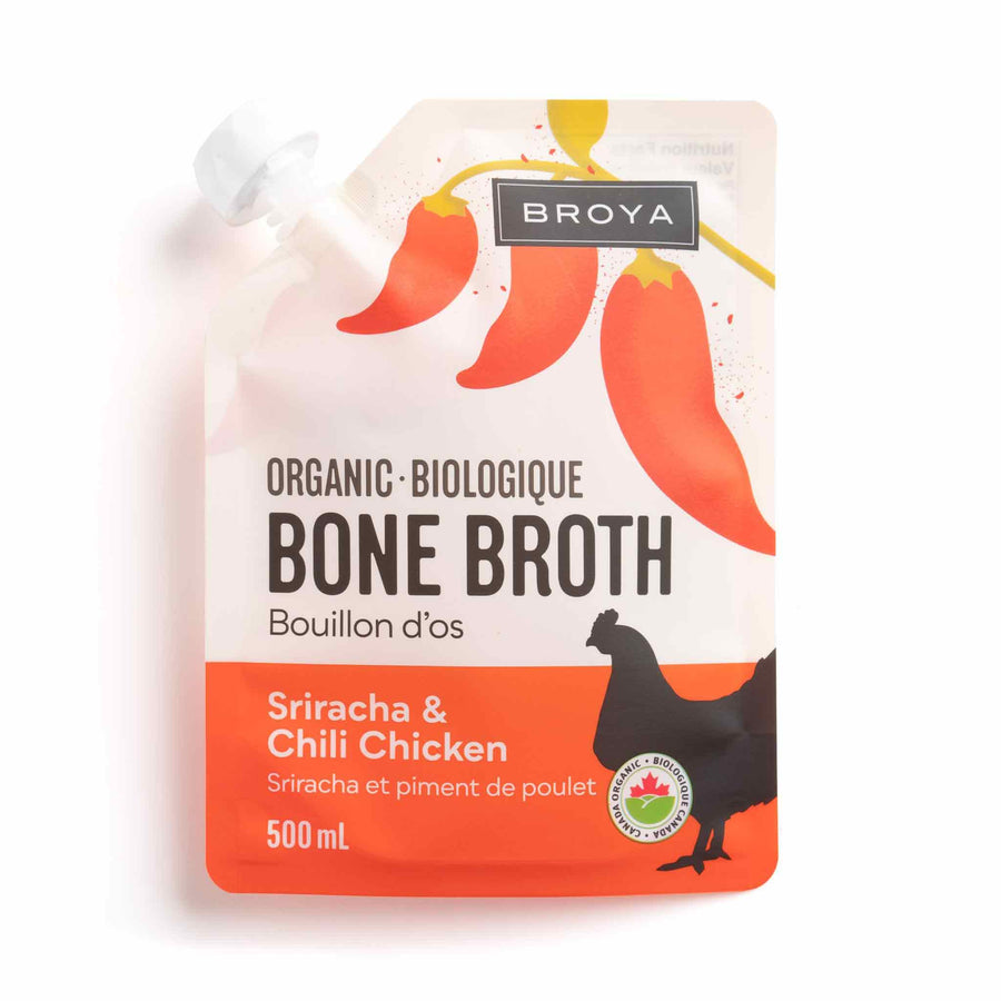 Organic Sriracha & Chili Chicken Bone Broth, 500ml