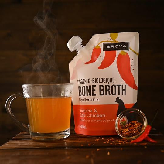 Organic Sriracha & Chili Chicken Bone Broth, 500ml