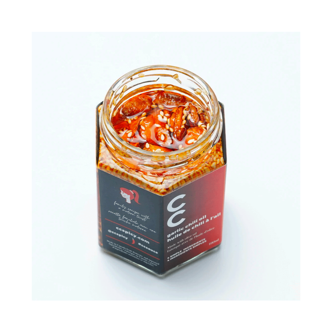 CC Garlic Chili Oil Made With Olive Oil, 190ml