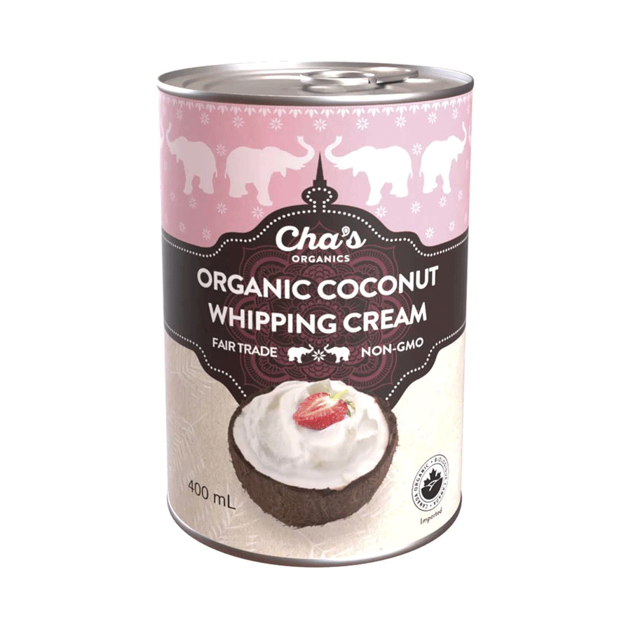 Cha's Organics Coconut Whipping Cream, 400ml