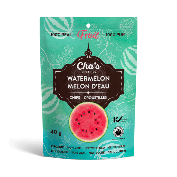 Cha's Organics Unsweetened Watermelon Chips, 40g
