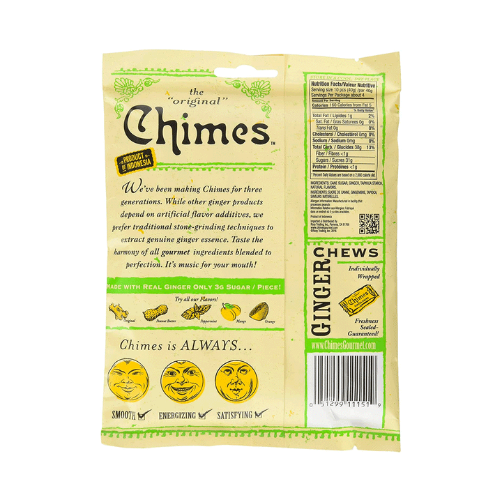Chimes Mango Ginger Chews, 141.8g