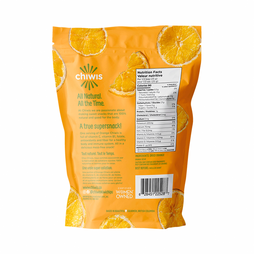 Chiwis Orange Chips - Superfruit Snack, 50g