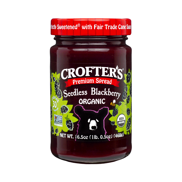 Crofter's Organic Seedless Blackberry Premium Spread, 383ml