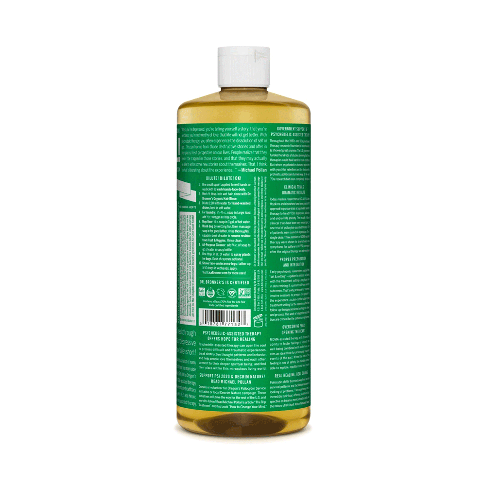 Dr. Bronner's Organic 18-In-1 Pure Castille Soap - Almond, 473ml