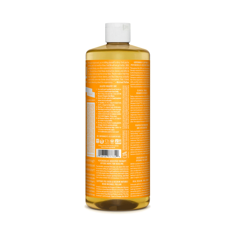Dr. Bronner's Organic 18-In-1 Pure Castille Soap - Citrus, 473ml