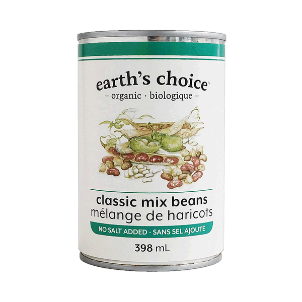 Earth's Choice Organic Classic Bean Mix (No Salt Added), 398ml