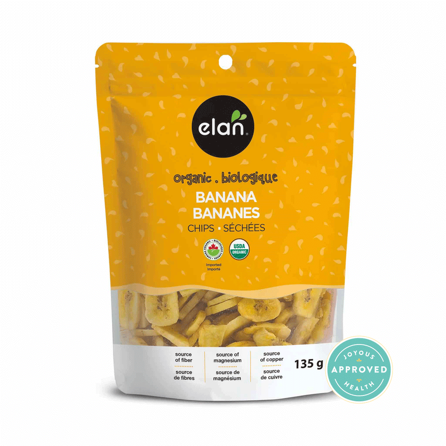 Elan Organic Banana Chips, 135g