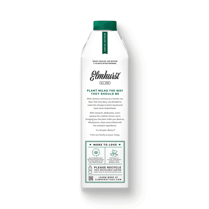 Elmhurst Unsweetened Almond Milk, 946ml