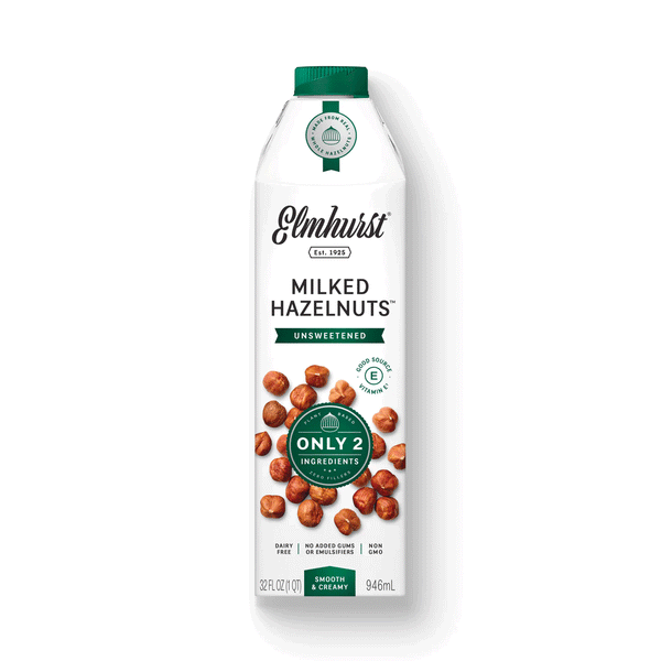 Elmhurst Unsweetened Milked Hazelnuts, 946ml