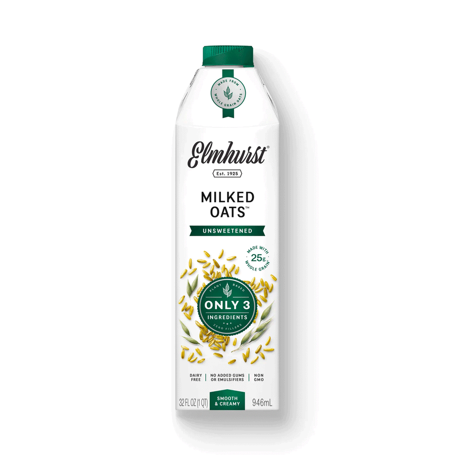 Elmhurst Unsweetened Oat Milk, 946ml