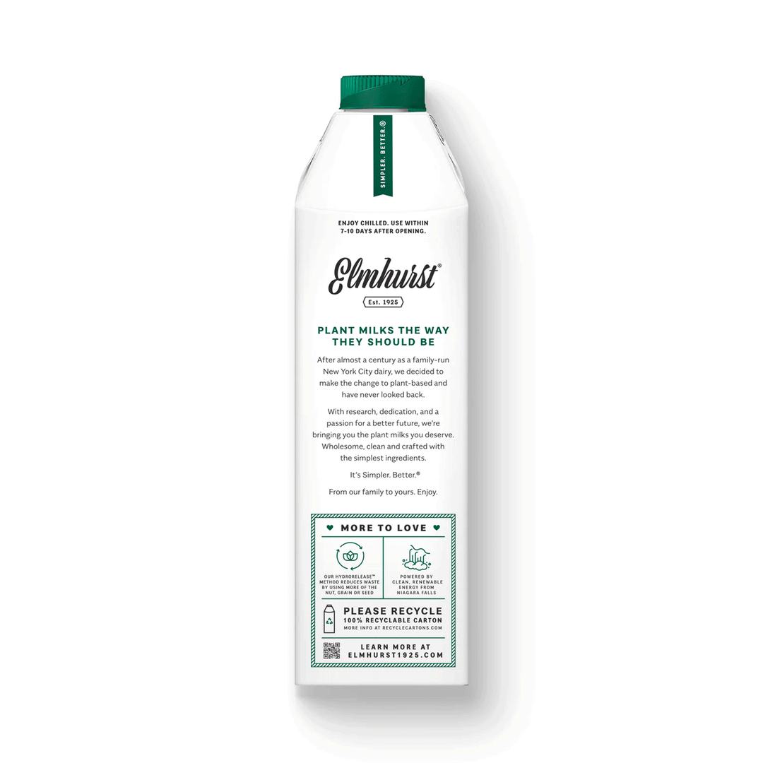 Elmhurst Unsweetened Oat Milk, 946ml
