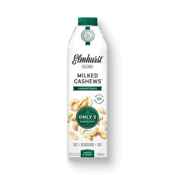 Elmhurst Unsweetened Milked Cashews, 946ml