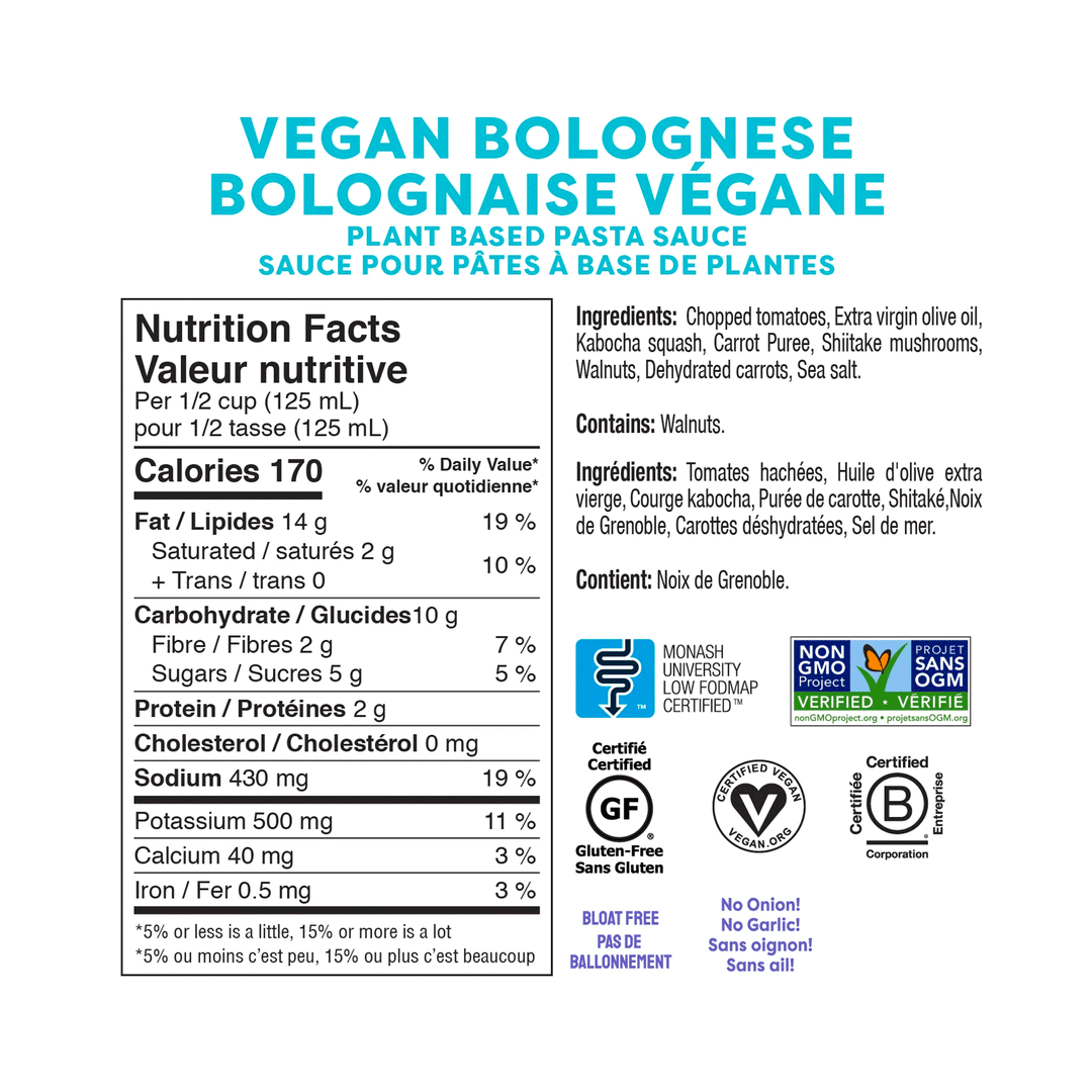 Fody Plant-Based Vegan Bolognese Pasta Sauce, 547ml