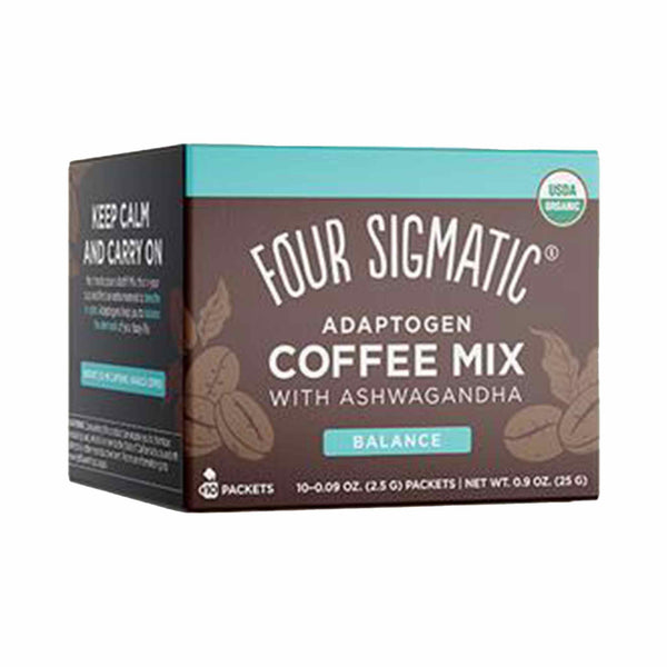 Four Sigmatic Adaptogen Coffee Mix With Ashwagandha - Balance, 10x2.5g Sachets