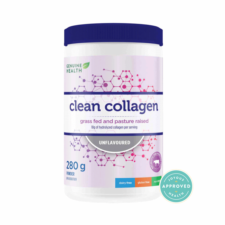 Genuine Health Collagen+, Unflavoured Hydrolyzed Bovine Collagen Powder, Grass Fed, 280g Tub