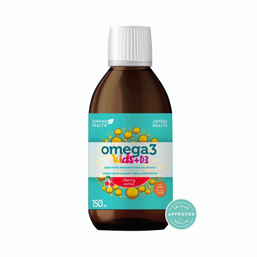 Genuine Health Kids Omega3+  D3 Liquid - Cherry, 150ml