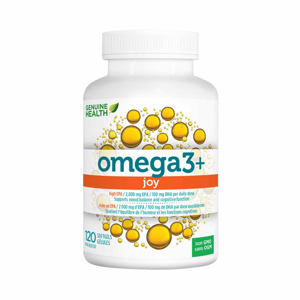 Genuine Health Genuine Health Omega 3+ Joy Fish Oil Supplement, 120 Softgels