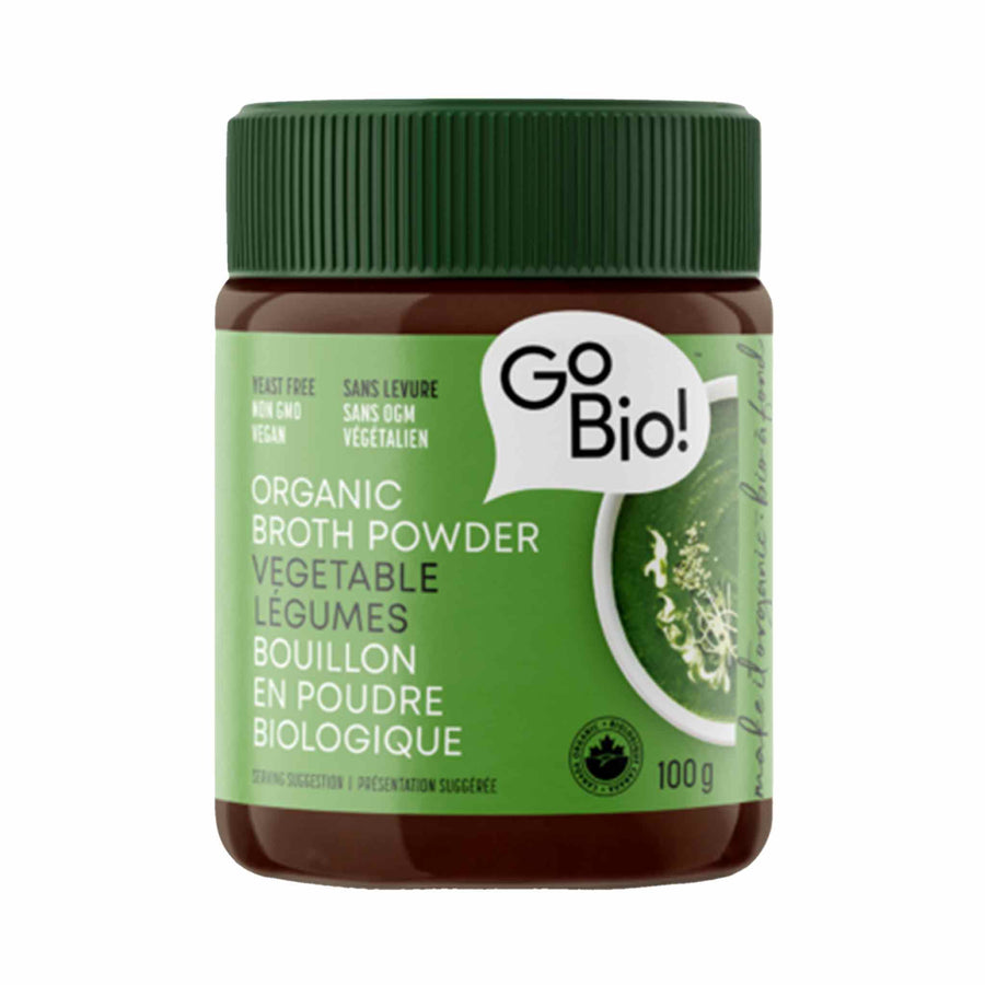 GoBio Organic Vegetable Broth Powder - Yeast Free, 100g