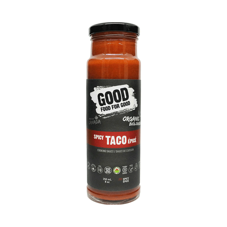 Good Food For Good Organic Spicy Taco Sauce, 261g