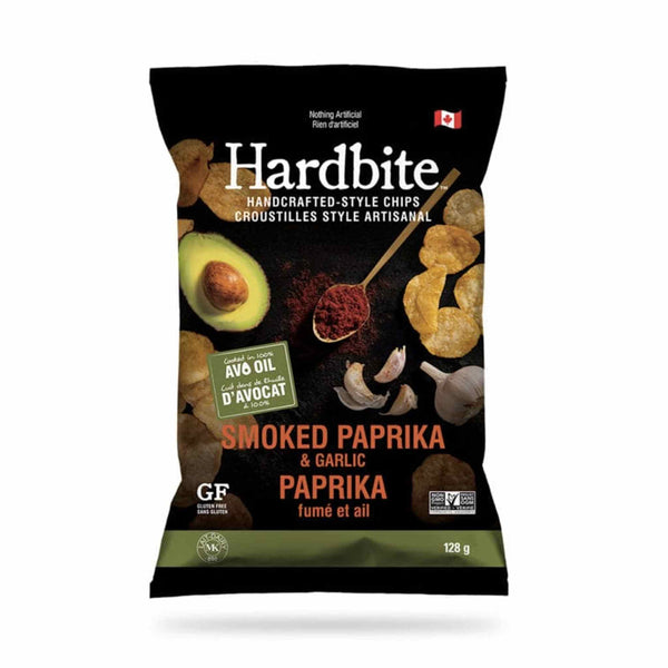 Hardbite Smoked Paprika & Garlic Avocado Oil Chips, 128g
