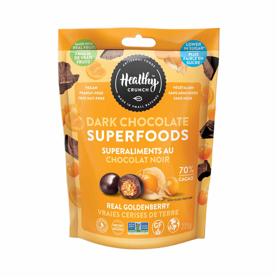 Healthy Crunch Dark Chocolate Superfoods - Real Goldenberry, 235g