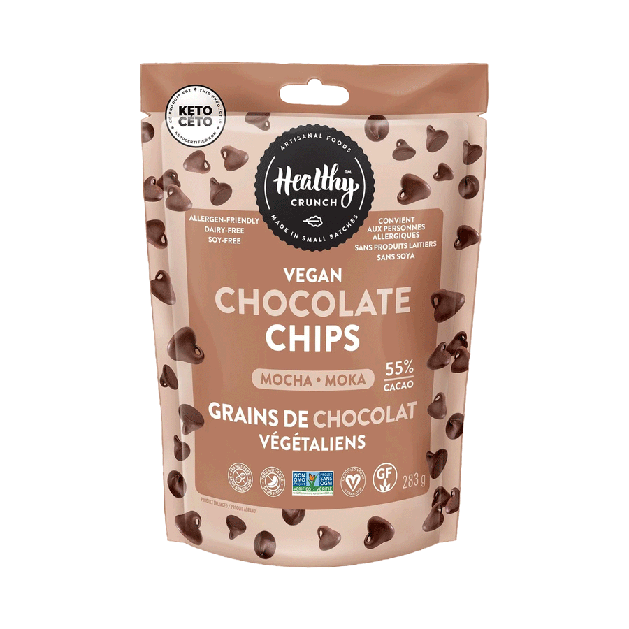 Healthy Crunch Vegan Mocha Chocolate Chips, 283g
