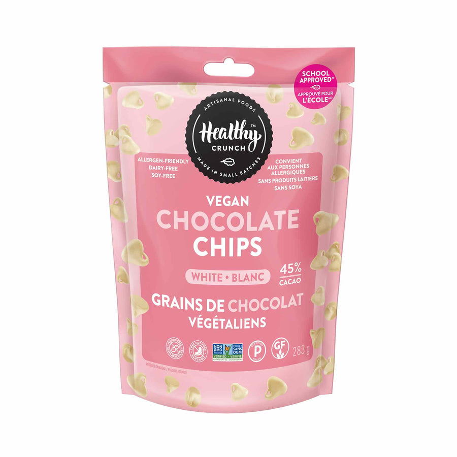 Healthy Crunch Vegan White Chocolate Chips, 300g