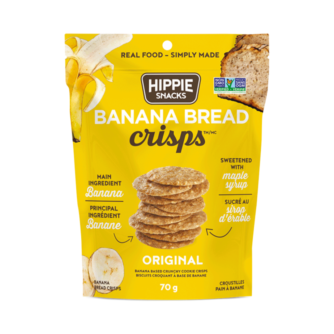 Hippie Snacks Banana Bread Crisps - Original, 70g