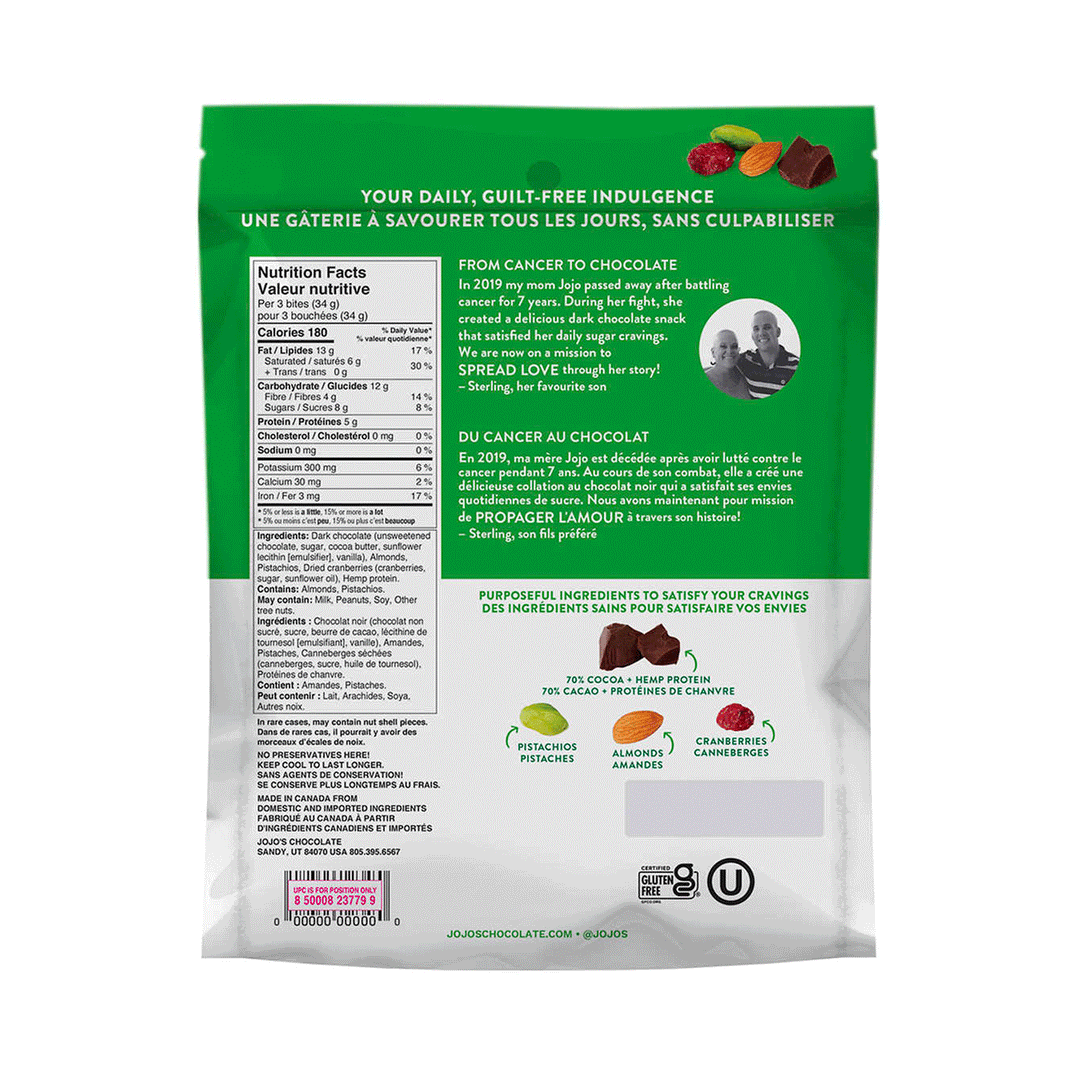 JoJo's Guilt-Free Chocolate Bites, 475g